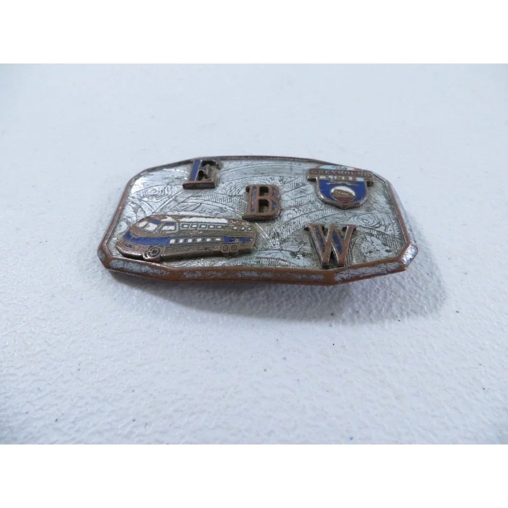 Vintage Greyhound Bus Lines Driver Uniform Belt Buckle 1940's‎
